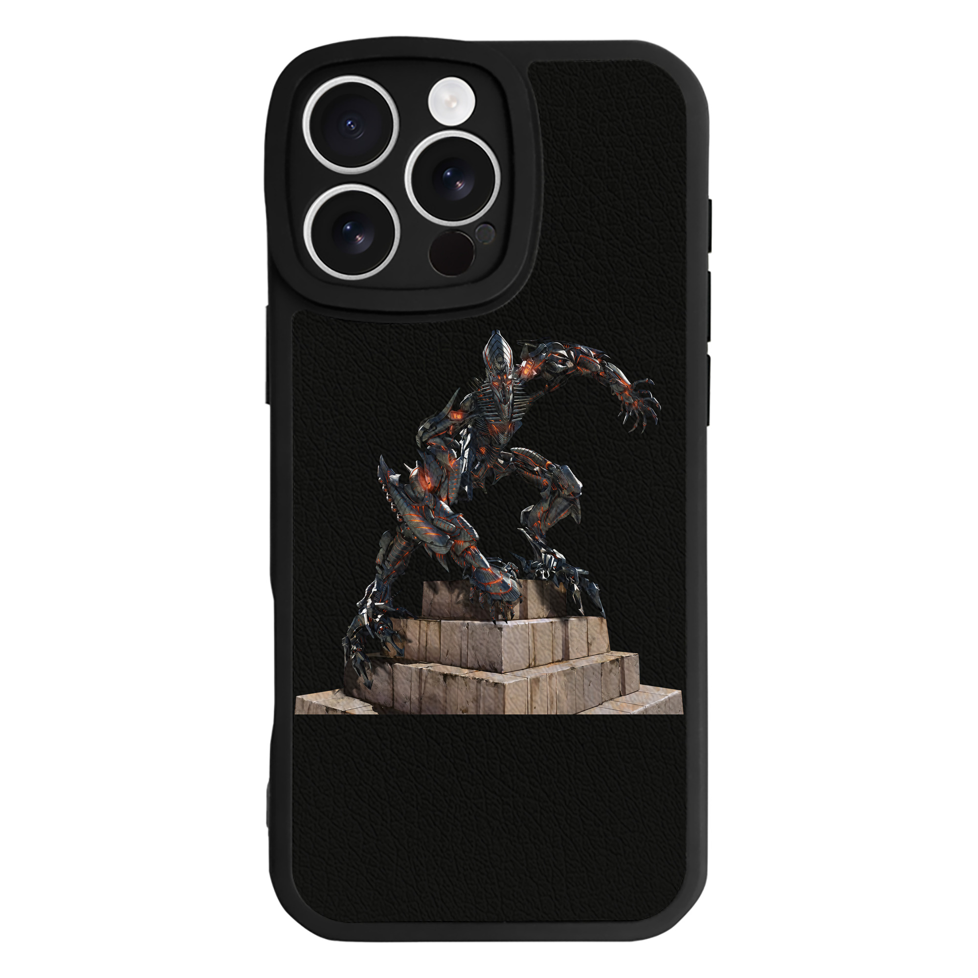 （画像用） Transformers トランスフォーマー 【iPhone 16シリーズ対応】シリコンスマホケース（レザー調） 材質：シリコン